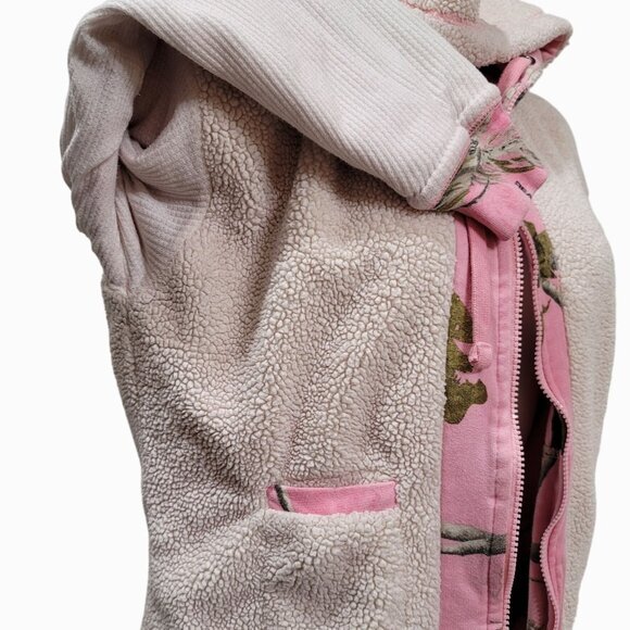 RealTree Hooded Coat Jacket Pink Camo M - Picture 7 of 9